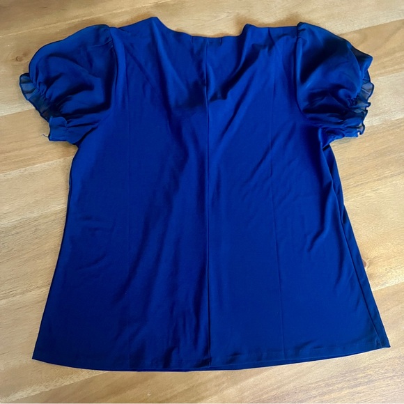 Sheer sleeved business casual top - Picture 4 of 4